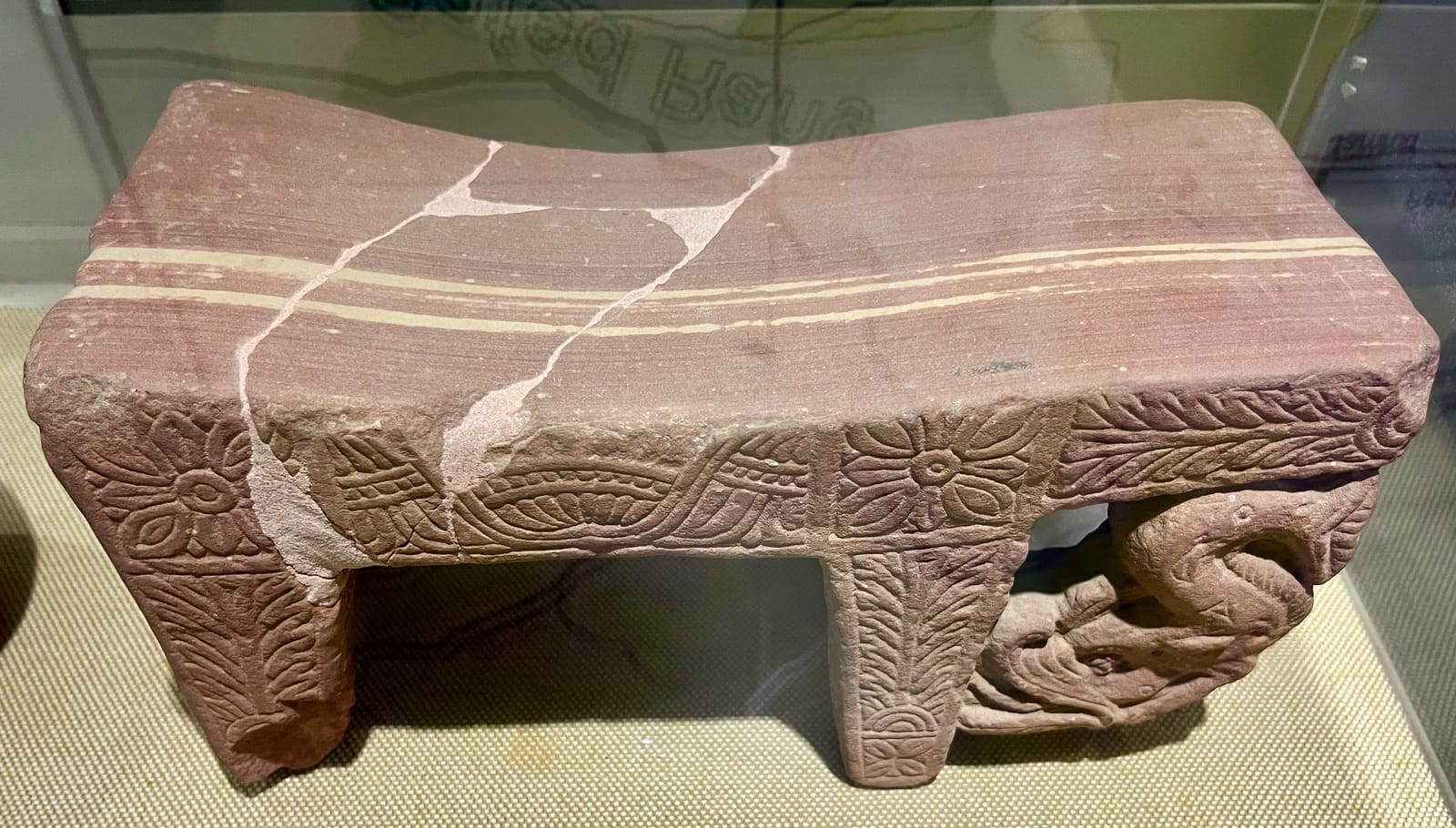 Red-Sandstone-Stool